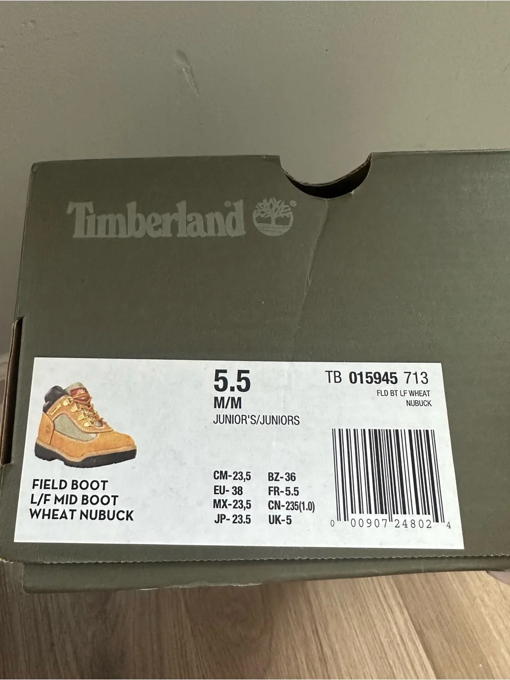 Timberland Wheat Nubuck Boots